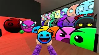 Saving Baby blueFace From Geometry Dash Emoji, Fire in the hole, Lobotomy Dash, More Nextbot in Gmod