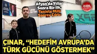 Afyon’da Yıllar Sonra Bir İlk, Teniste Milli Sporcu Çıktı