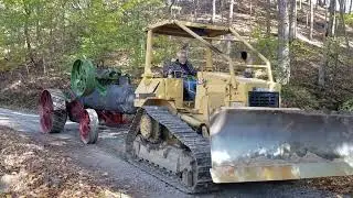Moving a GIANT Historic Aultman Taylor Steam Engine off a MOUNTAIN!!!