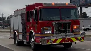 Escambia County Fire Rescue Engine 16 Responding 