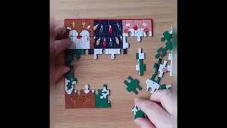 Christmas lights puzzle #lights #christmas #timelapse #jigsawpuzzle #shorts