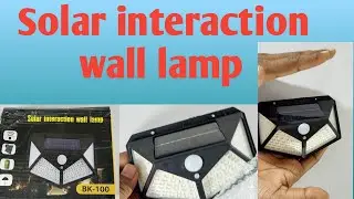 Wall automatic solar light full details and open