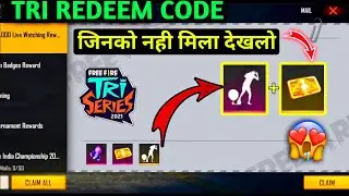 Tri Series Redeem Code || Free Fire Redeem Code || Free Fire 26April Redeem Code