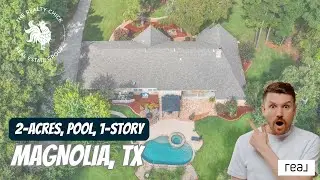 Indigo Lake Estates Home with Pool, Acreage & Lake Access | Magnolia, TX Real Estate