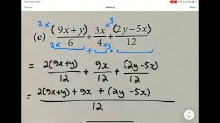 2G2 addition and subtraction of algebraic fraction part 2