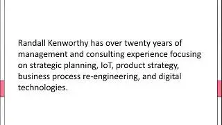 Randall Kenworthy - A Motivated and Organized Professional