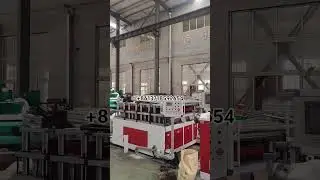 Workshop show,pVC marble sheet machine pVC wall panel machine pVC foam board machine window profile