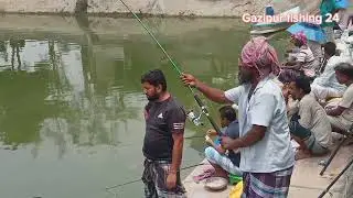 দানব আকৃতির বড় কাতল&nbsp; ও রুই মাছ শিকার দেখুন|Catching katlla Fish|Rohu fish dhora #hookfishing&nbsp;
