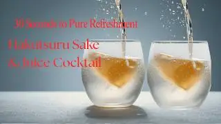 Cocktail Recipe: 30 second Hakutsuru Sake & Juice Cocktail.