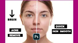 Skin smooth in photoshop  tutorial brush download |photoshop cc |skin smoothing