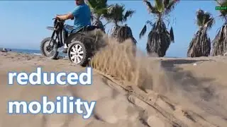 People with reduced mobility 3 adapted wheelchairs.