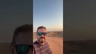 Dubai Desert Sunset #travel #dubai #shorts