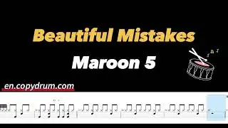 Maroon 5-Beautiful Mistakes ft. Megan Thee Stallio | Drum Sheet Music