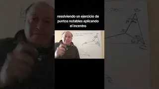 resolviendo un ejercicio de puntos notables aplicando el incentro