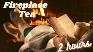 🔥Hot Tea & Crackling Fire Sounds for Sleep & Relax🔥 