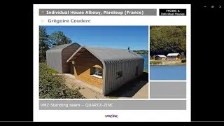 VMZ Standing Seam / QUARTZ-ZINC, ANTHRA-ZINC, PIGMENTO Blue, PIGMENTO Red