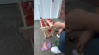 How to fuse a firework rack. Professional technique.
