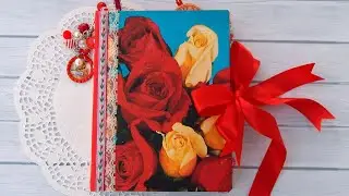 Valentine's Day Junk Journal Flip-Through! Made from a vintage book!