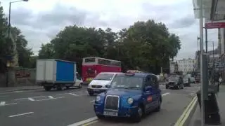 London Buses near Putney Bridge Station