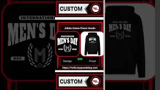 Adidas Unisex Fleece Hoodie, **Perfect Gift! International Men's Day, November 19th Customizable**