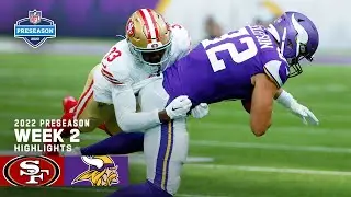 San Francisco 49ers vs. Minnesota Vikings Highlights | 2022 Preseason Week 2