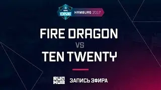 Fire Dragon vs Ten Twenty, ESL One Hamburg 2017, game 1 [Adekvat]
