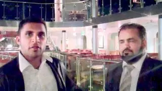 Yorkshire CC's Leg Spinner, Adil Rashid and PMI's Javed Bashir @  Anam's Restaurant, Bradford