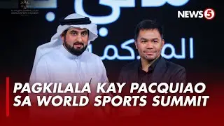 Manny Pacquiao, kinilala ang husay sa boxing sa World Sports Summit