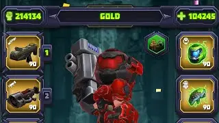 Mighty Doom: Gold slayer with full UAC gear vs Doom Hunter Base 2 on Nightmare difficulty