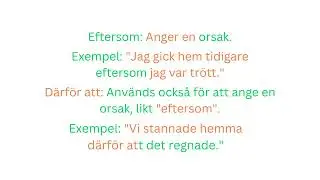 Svenska  Grammatik, Konjunktioner