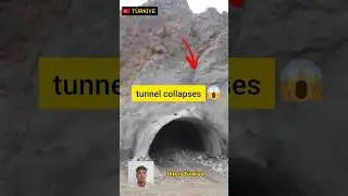 😮WOW! Escaping Disaster: The Shocking Tunnel Collapse #landslide