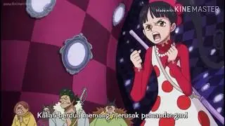 Bentrokan haki luffy vs katakuri membuat flampe dan kawan pingsan