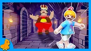 Hannah im Schloss!🏰 Wird sie vor dem bösen König entkommen?👑 Obby (Roblox) | Playmobil Familie Vogel