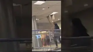 🚨 BREAKING NEWS: Ceiling Collapse at Atlanta Airport! Brown Liquid Rains Down on Travellers 😱✈️