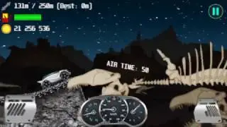 Alien Planet Racing - White Devil Car in Graveyerd and Sky  City