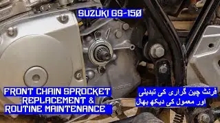 Suzuki GS-150 Front Chain Sprocket Replacement & Routine Maintenance