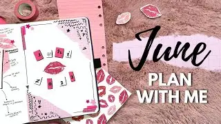 PLAN WITH ME: Bullet Journal Setup June 2022 💋👚 Burn Book Theme - Mean Girls Inspired