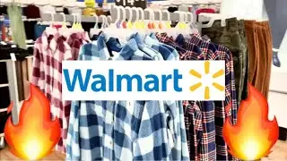 WALMART SHOPPING!!! 🔥 *$1 to $5 CLEARANCE CLOTHES* NEW FLANNELS, SWEATS, TOPS + SWEATERS!!!