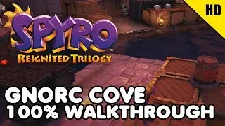 Spyro The Dragon PS4 - GNORC COVE 100% Walkthrough All Collectibles (Gems, Dragons)