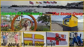 Peveril Point Walk 5/5 - The Downs, Garden Of Sanctuary, The Stone Quay & All Along The Harbour Wall