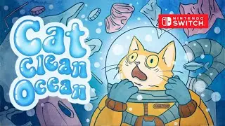 Cat Clean Ocean Gameplay Nintendo Switch