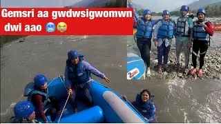 WATER RAFTING FIRST TIME KHAMBAI || GEMSRI DAIMARI ||