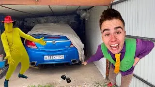 Monster Yellow Man Stole Audi 80 VS Mr. Joe in Racing Kids Video