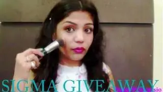 OPEN GIVEAWAY AND REVIEW  SIGMA SYNTHETIC FACE KIT BRUSHES OPEN INTERNATIONALLY