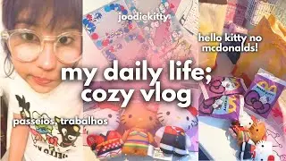 my daily life; 🍡 decorando toploaders, viajando, pedidos da loja - cozy vlog by joodiekitty