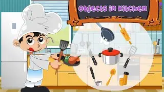 THINGS IN A KITCHEN | Kitchen Vocabulary for Kids | Learn objects in a kitchen | SuperMindz