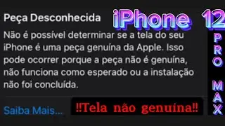 Como remover a mensagem de tela não genuína do iPhone 12 Pro Max
