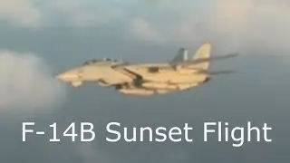 F-14B Tomcat Sunset Flight