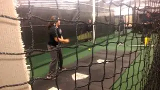 LLGTM Mia Davidson hitting the Miken Freak Black