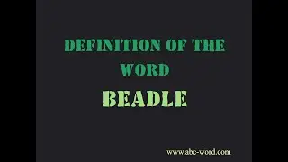 Definition of the word 